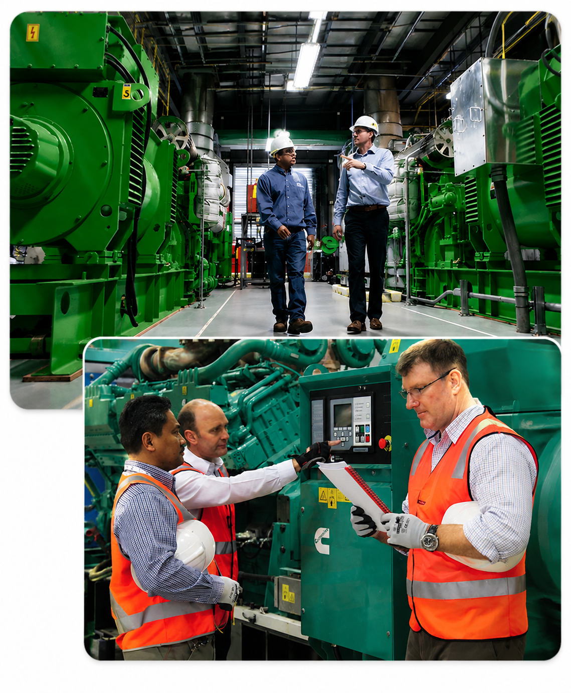 Vertex Power Solutions certified technician servicing equipment